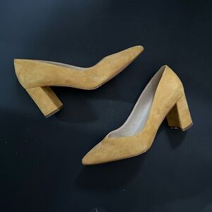 Marc Fisher MFCaitlin Block Heel Suede Pumps 6.5